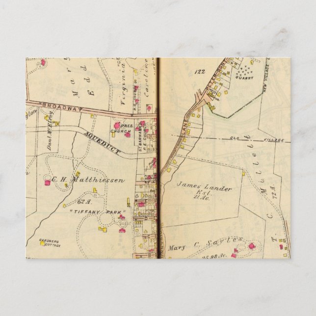 Postal Irvington, Nueva York (Anverso)