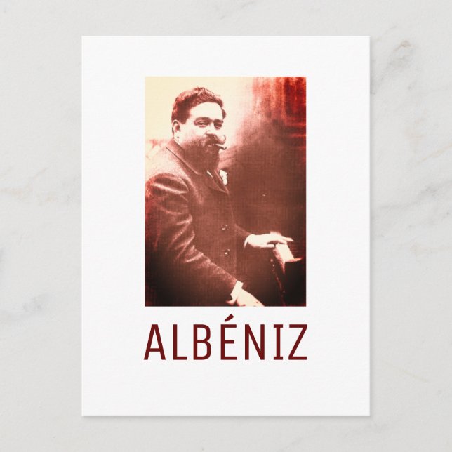 Postal Isaac Albéniz Postcard (Anverso)
