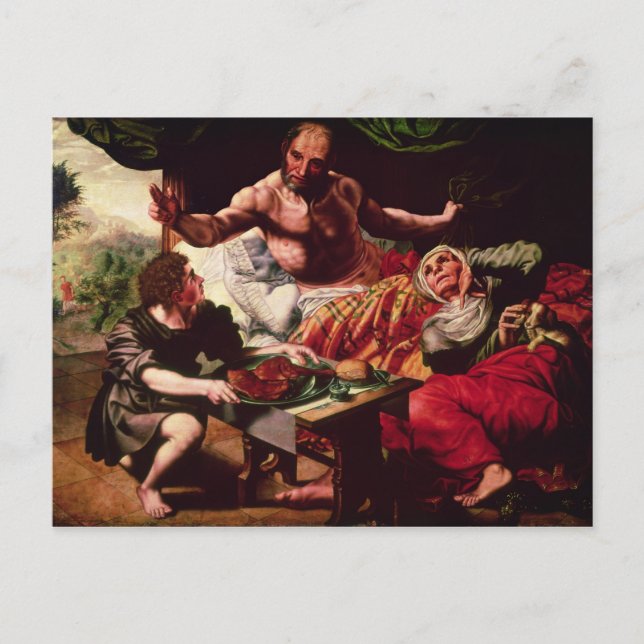 Postal Isaac Blessing Jacob (Anverso)