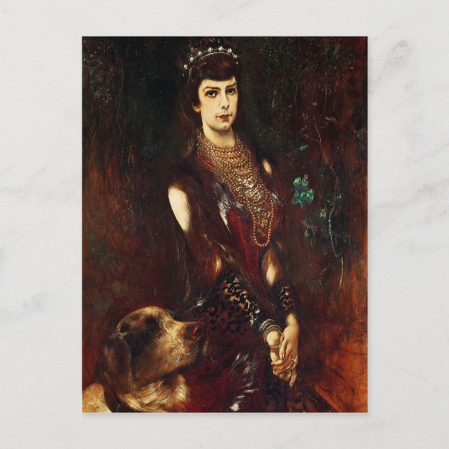 Postal Isabel de Austria, 1883 (Anverso)