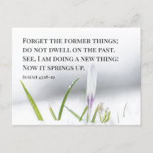 Isaías 43:18 Estoy haciendo una NUEVA COSA Biblia