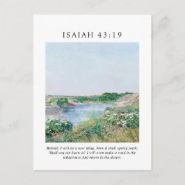 Postal Isaías 43:19 He aquí que yo hago una cosa nueva