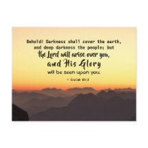 Isaías 60:2 La oscuridad cubrirá la Biblia de la T