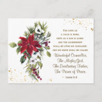 Isaías 9:6 Un niño nace como Navidades de la Bibli