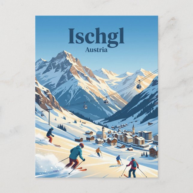 Postal Ischgl Austria (Anverso)
