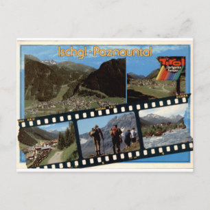 Postal Ischgl Paznauntal Vintage Filmstrip Multivista