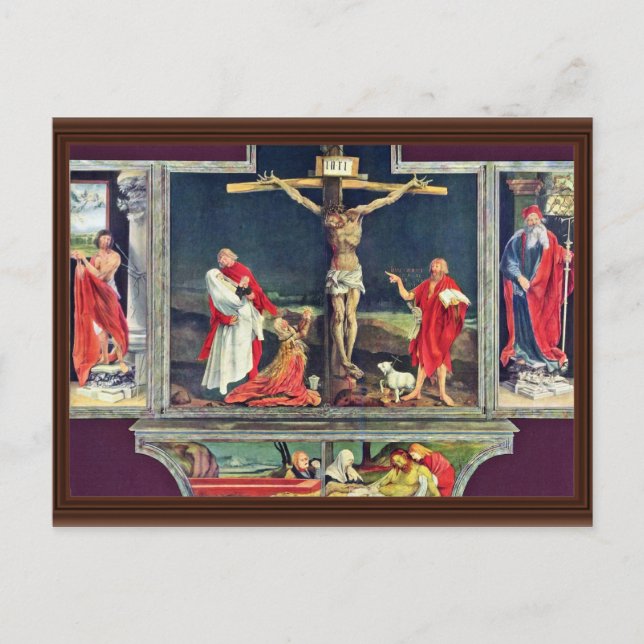 Postal Isenheim Antiguo Altar En El Antonine Isenhe (Anverso)