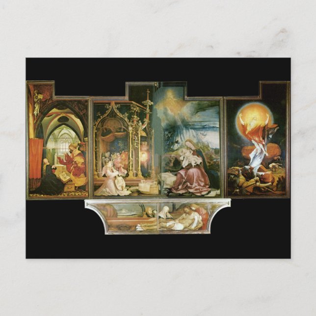 Postal Isenheimer Altar, Mathis Gothart Grünewald (Anverso)