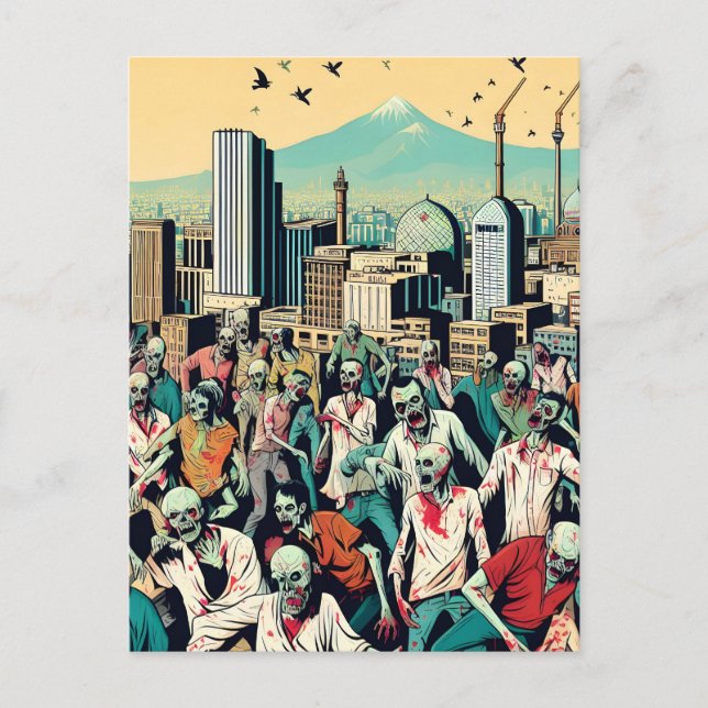 Postal Isfahan with zombies - Persian (iran) design (Anverso)
