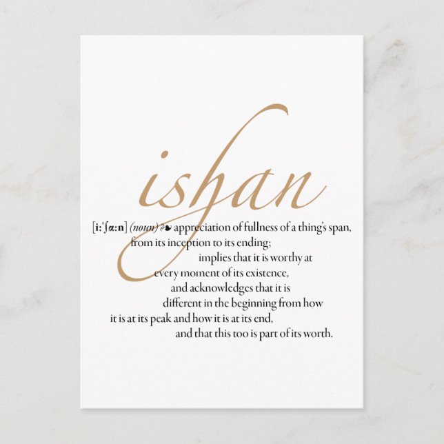 Postal Ishan Postcard (alto) (Anverso)