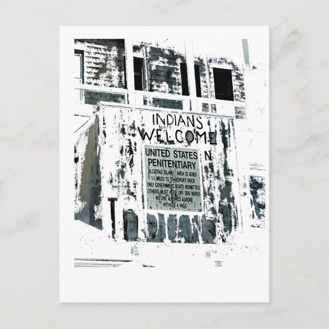 Postal Isla Alcatraz (Anverso)