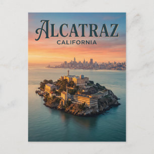 Postal Isla Alcatraz California