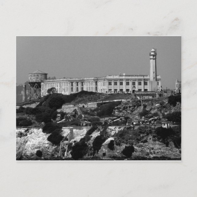 Postal Isla Alcatraz de B&W (Anverso)