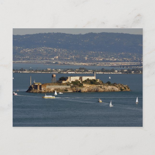 Postal Isla Alcatraz en la Bahía de San Francisco (Anverso)