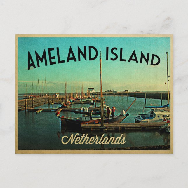Postal Isla Ameland (Anverso)