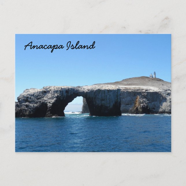 Postal Isla Anacapa - Parque nacional Islas del Canal (Anverso)