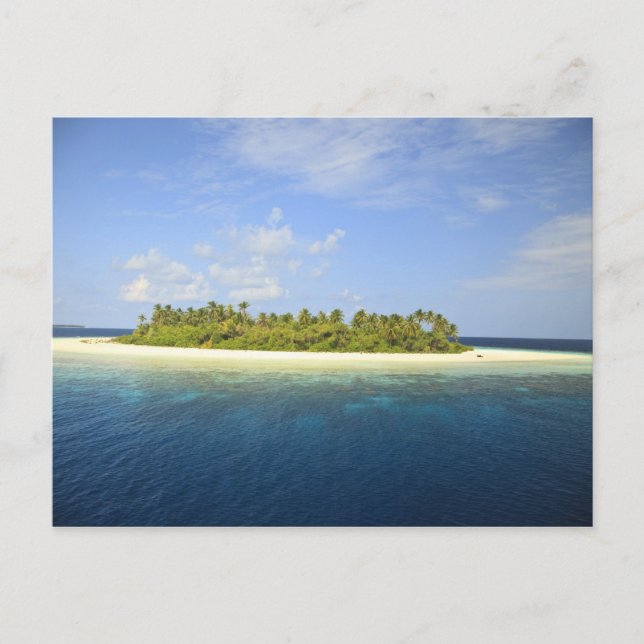 Postal Isla Baughagello, Atolón de Huvadhoo del Sur, 3 (Anverso)