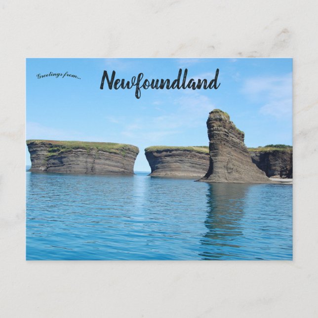 Postal Isla Bell Newfoundland Canadá (Anverso)