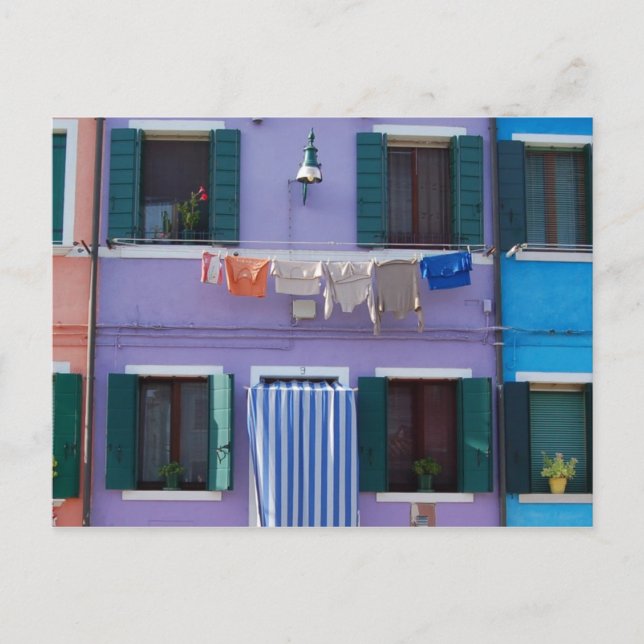 Postal Isla Burano (Anverso)