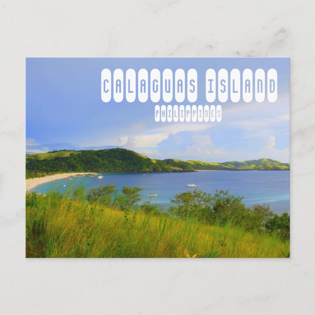 Postal Isla Calaguas en Bicol Filipinas (Anverso)