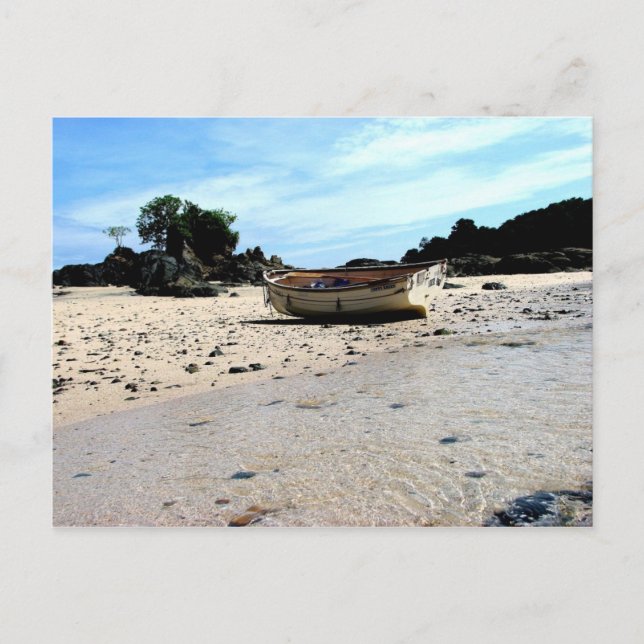 Postal Isla Canas, Islas las Perlas, Panamá (Anverso)