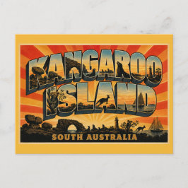 Postal Isla Canguro Sur de Australia Paraíso de Fauna