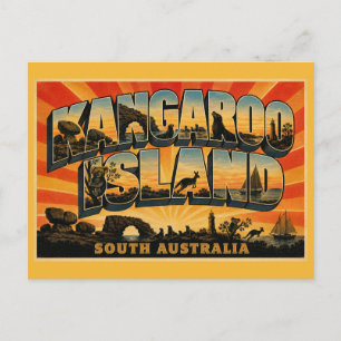 Postal Isla Canguro Sur de Australia Paraíso de Fauna