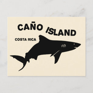 Postal Isla Caño de buceo de tiburones - Costa Rica