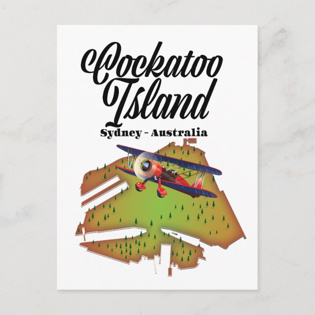 Postal isla cockatoo Sídney Australia (Anverso)