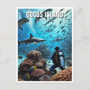 Postal Isla Cocos Buceo