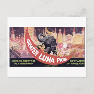 Postal Isla Coney del Parque Luna del Gran Luna