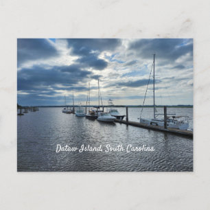 Postal Isla Dataw, Beaufort, barcos de Carolina del Sur