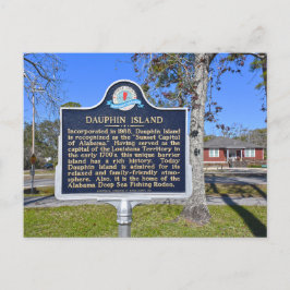 Postal Isla Dauphin, Alabama, Rótulo histórico