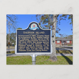 Postal Isla Dauphin, Alabama, Rótulo histórico