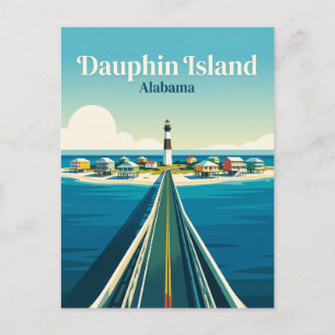 Postal Isla Dauphin EE. UU.