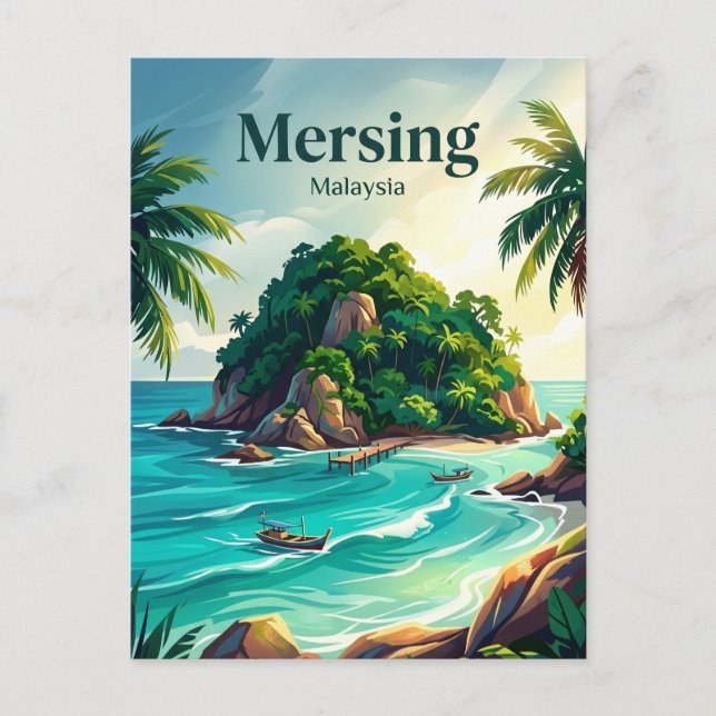Postal Isla Dayang Malasia (Anverso)