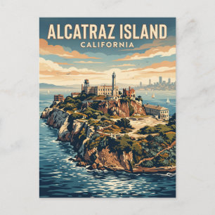 Postal Isla de Alcatraz California