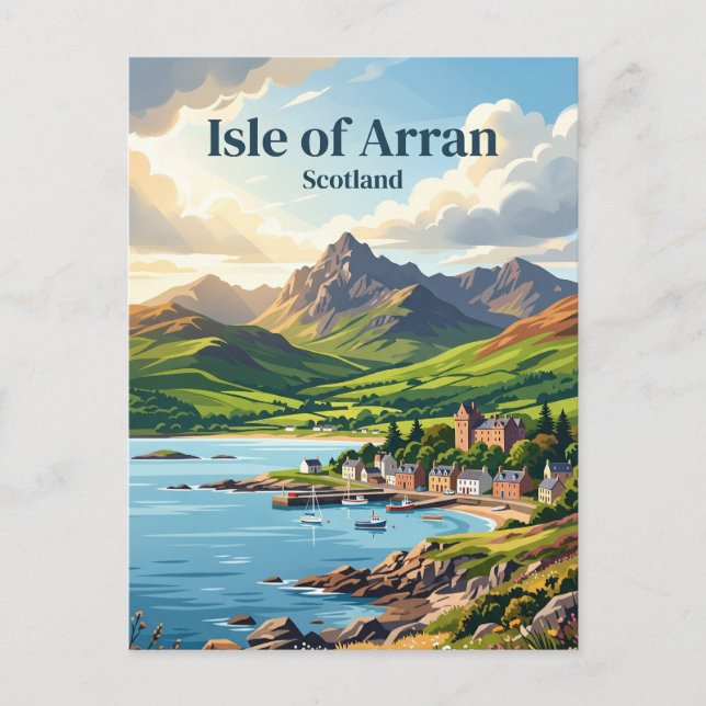 Postal Isla de Arran Escocia (Anverso)