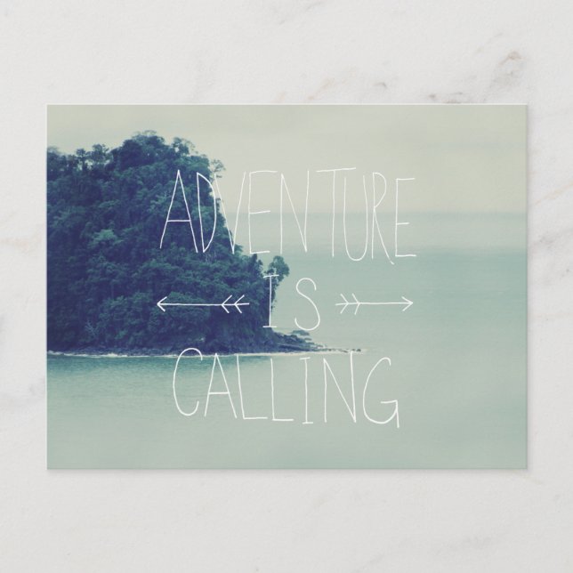 Postal Isla de aventuras (Anverso)