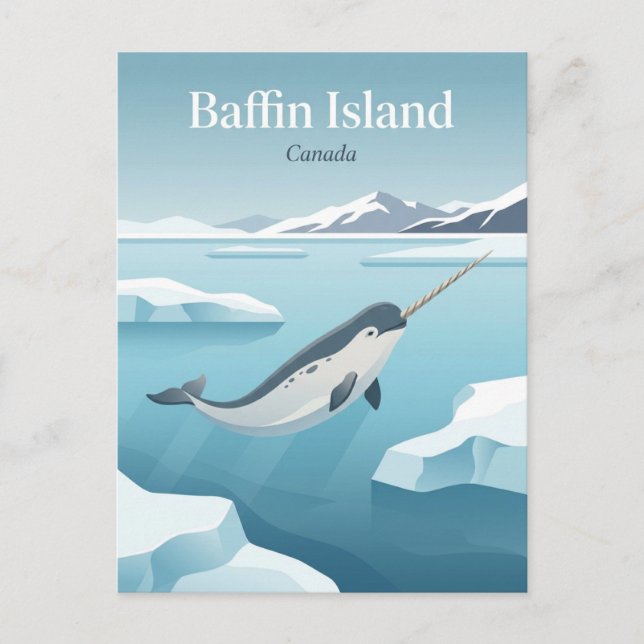 Postal Isla de Baffin Canadá (Anverso)