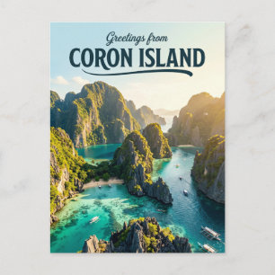Postal Isla de Coron Filipinas
