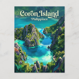 Postal Isla de Coron Filipinas