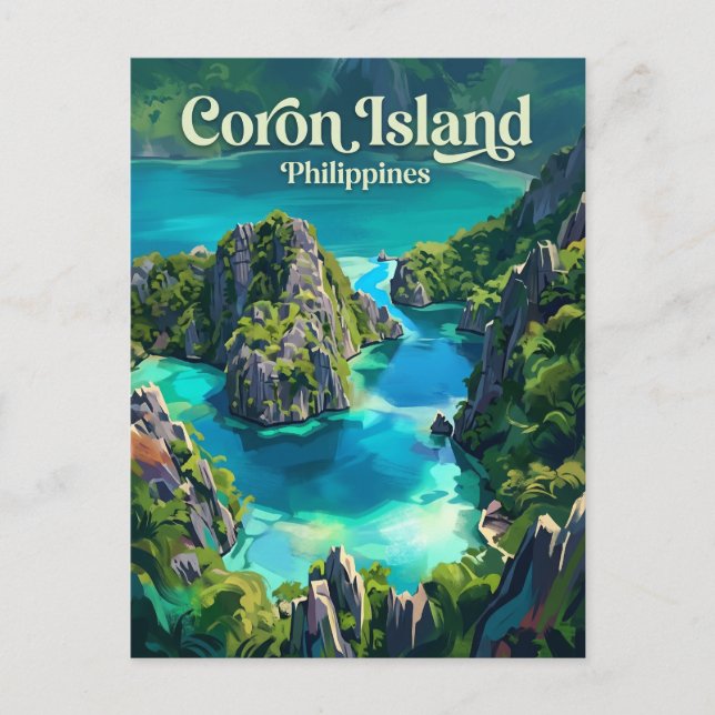 Postal Isla de Coron Filipinas (Anverso)