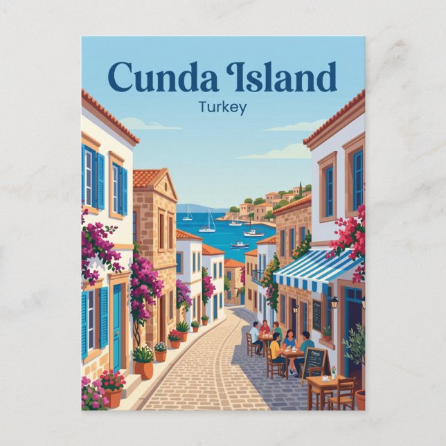 Postal Isla de Cunda Turquía (Anverso)