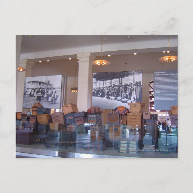 Postal Isla de Ellis para equipaje (Anverso)