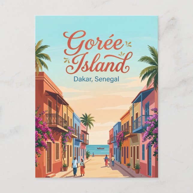 Postal Isla de Gorée Senegal (Anverso)