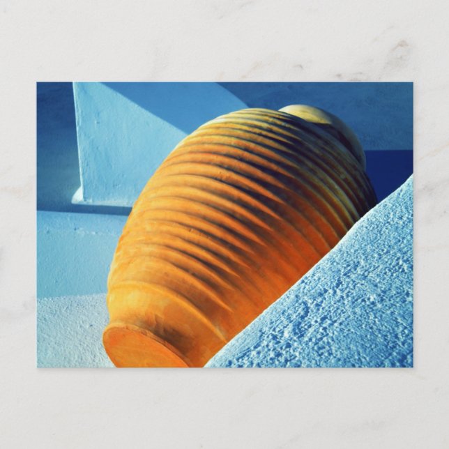 Postal isla de Grecia del santorini (Anverso)