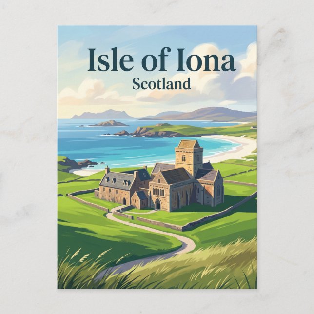 Postal Isla de Iona Escocia (Anverso)
