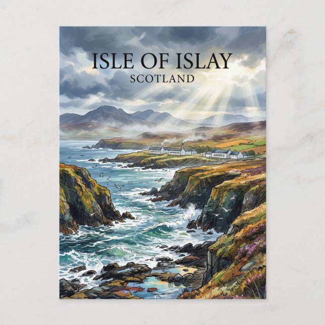 Postal Isla de Islay Escocia (Anverso)