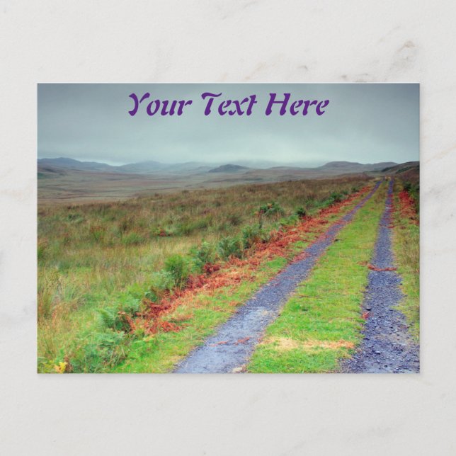 Postal Isla de Jura pista, Escocia (Anverso)